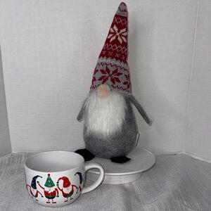 Gnome Bundle!! Weighted plush Gnome 14”x 4.5”AND Gnome MUG gift set NWOT